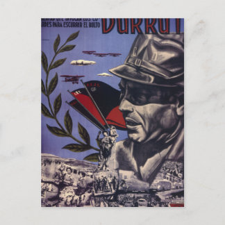 Durruti. Wahre Anarchisten sind_Propaganda Poster Postkarte