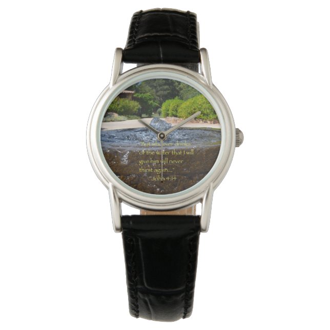 "Durst nie wieder" Armbanduhr (Vorderseite)