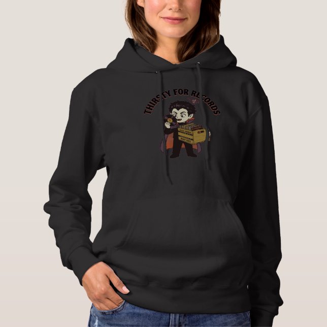 Dürstend nach Platten Hoodie (Vorderseite)