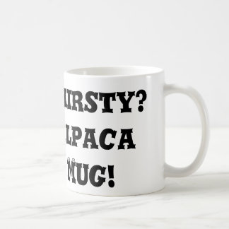 Durstig?  Alpaka-Tasse! Kaffeetasse