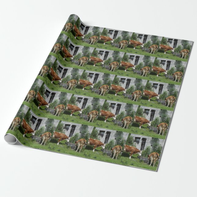 Durstiges Fleckvieh Geschenkpapier (Ungerollt)
