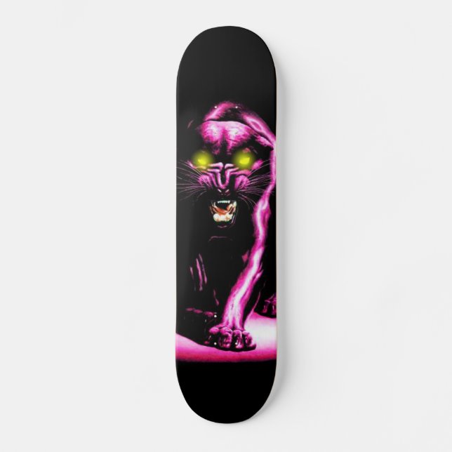 durtfree rosa Pantherbrett Skateboard (Vorderseite)