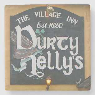 Durty Nelly's, Bunratty, Clare, Irland. Untersetze Steinuntersetzer