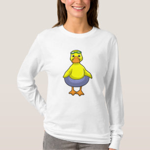 Dusche beim Baden mit Schwimmring T-Shirt