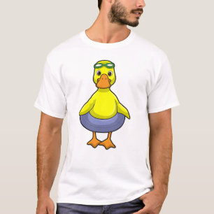 Dusche beim Baden mit Schwimmring T-Shirt