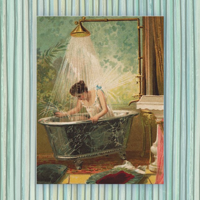 Dusche der Bride Postkarte (Von Creator hochgeladen)