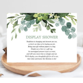 Dusche Eukalyptus blättrige Pflanzen Begleitkarte