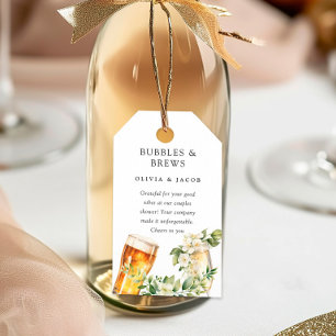 Dusche für Blasen und Brause Geschenkanhänger