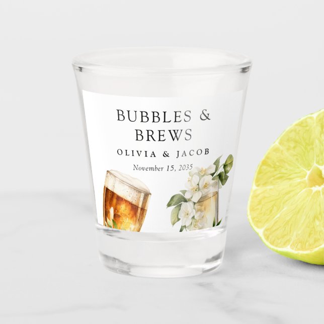 Dusche für Blasen und Brause Schnapsglas (Vorderseite)