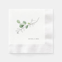 Dusche für Botanische Paare Serviette