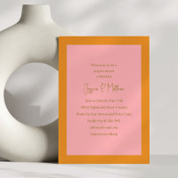 Dusche für moderne geometrische Paare in Rosa und