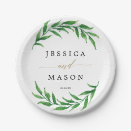 Dusche für Paare - Hochzeit - Papierplatte Pappteller