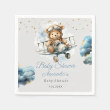 Dusche mit blauer Babydusche