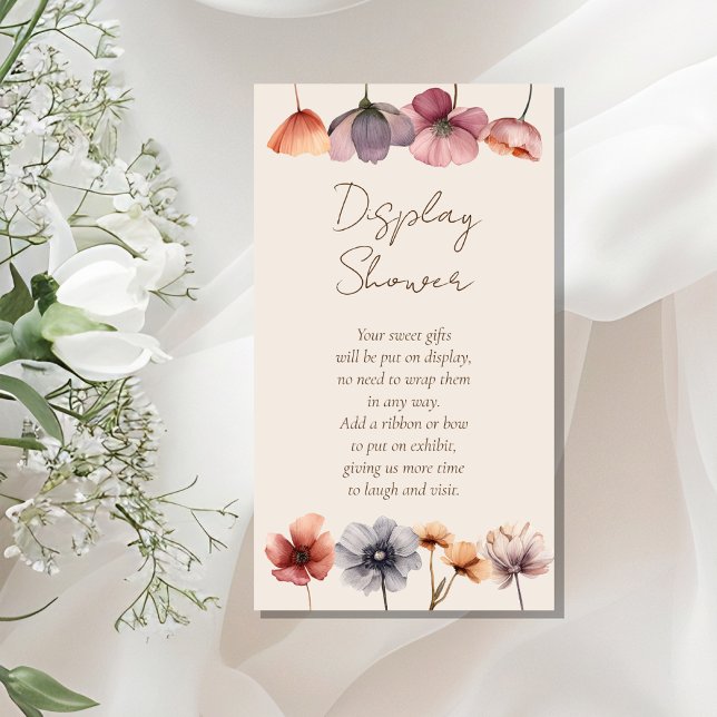 Dusche mit Blütendusche in Aquarell Begleitkarte (Von Creator hochgeladen)