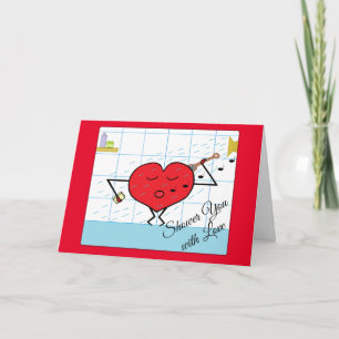 Dusche mit Liebe: Leere Karte