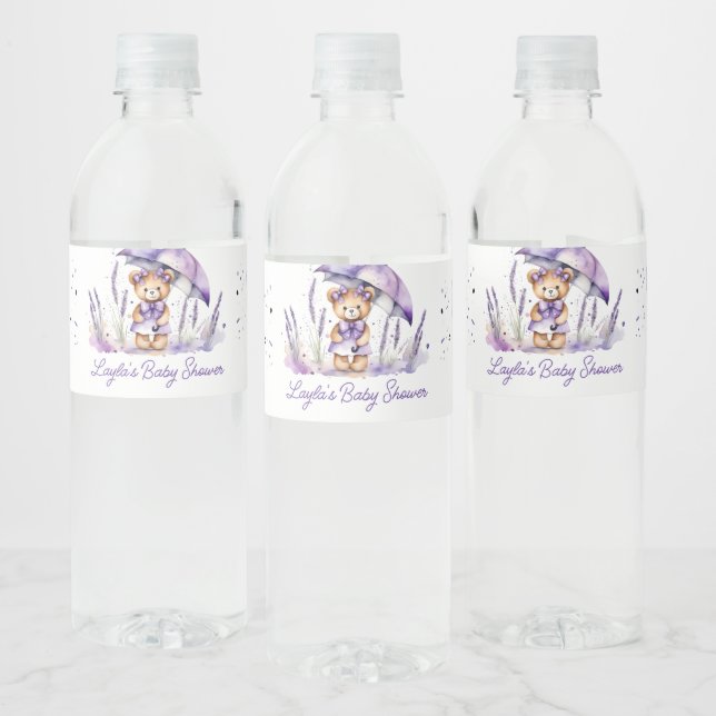 Dusche mit Liebe niedlich Teddy Bär Babydusche (Flaschen)