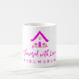 Dusche mit Liebe Rosa Haus Babydusche Kaffeetasse