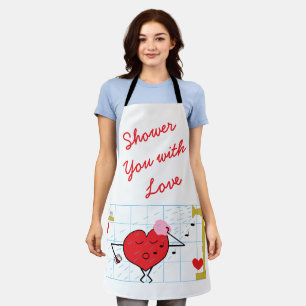 Dusche mit Liebe: Schürze