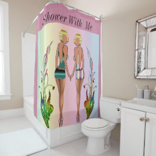 Dusche mit meiner Girl Duschvorhang