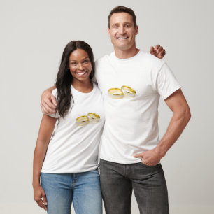 Dusche Party Bride Groom Liebe Hochzeitsrennen T-Shirt