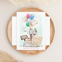 Dusche per Mail Virtual Baby Shower Ballon Mailbox