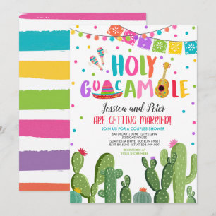 Dusche von Guacamole Fiesta Cactus Couples Einladung