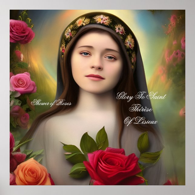 Dusche von Rose Poster (Vorne)