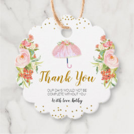 Duschen April bringen May Blume Baby Dusche Gefall Geschenkanhänger