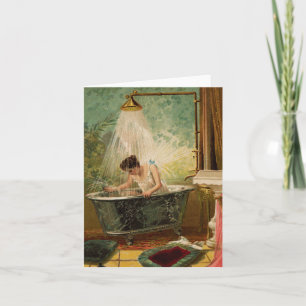 Duschen der Bride Note Card Karte