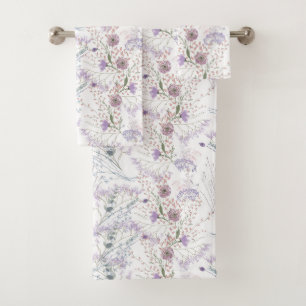 Duschen empfindlicher Wildblumen Badhandtuch Set