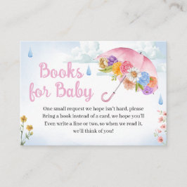 Duschen im April bringen Mai Blume Bücher für Baby Begleitkarte