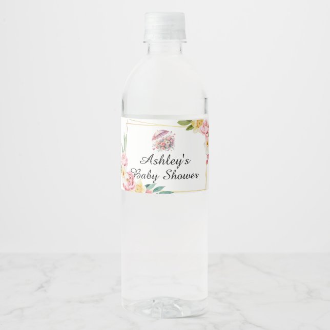 Duschen im April Brunch Blume Babydusche (Vorderseite)