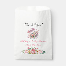 Duschen im April Brunch Blume Babydusche Geschenktütchen