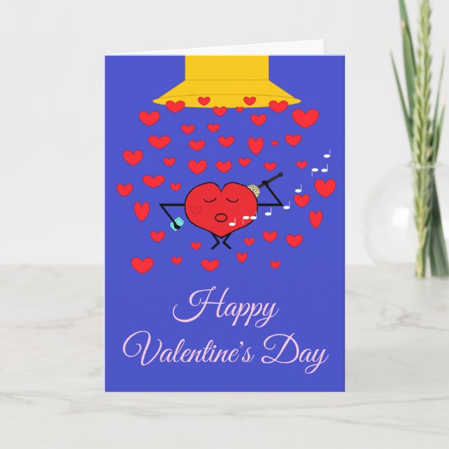 Duschen Sie mit Liebe Blue Valentine's Ed. Karte (Vorderseite)
