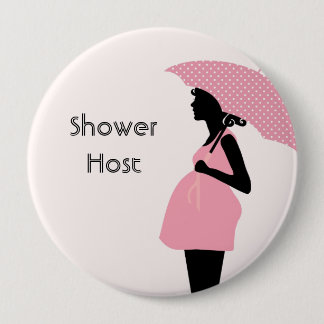 "Duschen-Wirts-" Babyparty-Knopf Button
