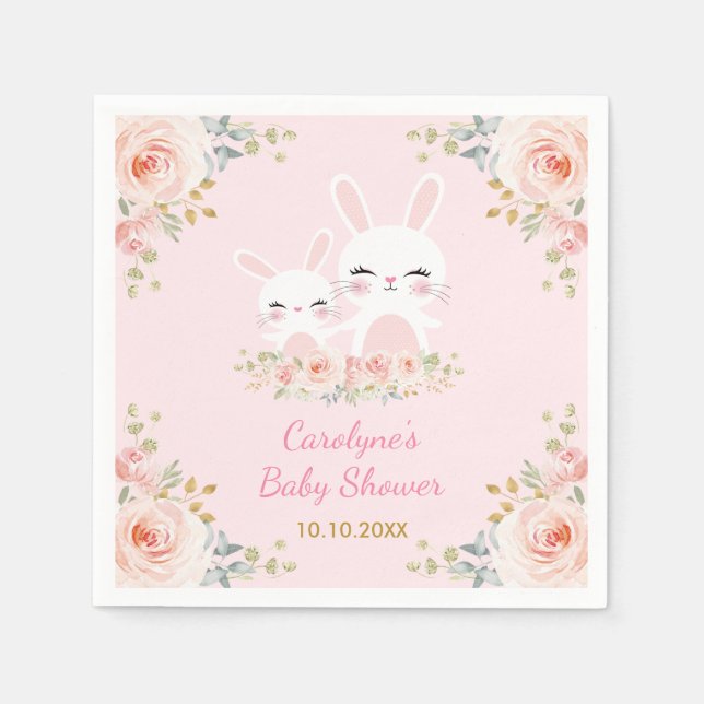 Duschspülung für die Kaninchen-Babydusche Serviette (Vorderseite)