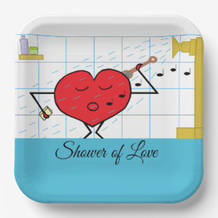 Duschströmung: Brautparty Pappteller