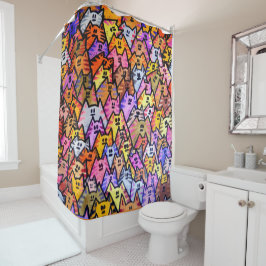 Duschvorhang - 024 - Katzen