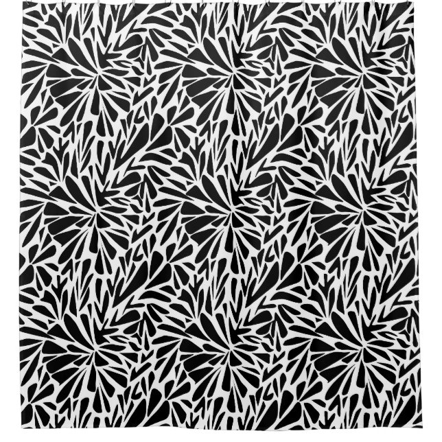 Duschvorhang Abstrakt moderne nahtlose monochrome (Vorderseite)