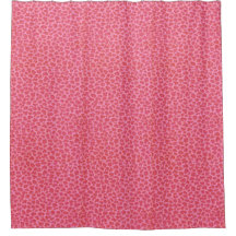 Duschvorhang aus rosa Leopard