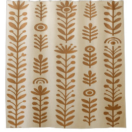 Duschvorhang (Beige & Earth Brown)