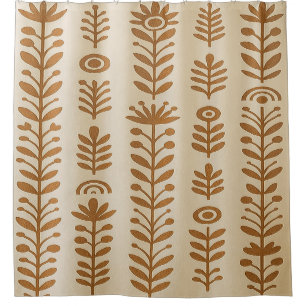 Duschvorhang (Beige & Earth Brown)