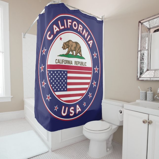 Duschvorhang (blau) (Beispiel)