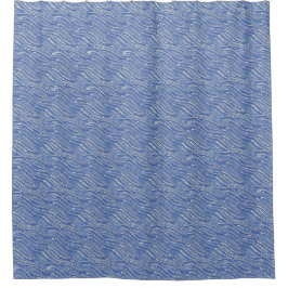 Duschvorhang Blaues Wasser aussehen