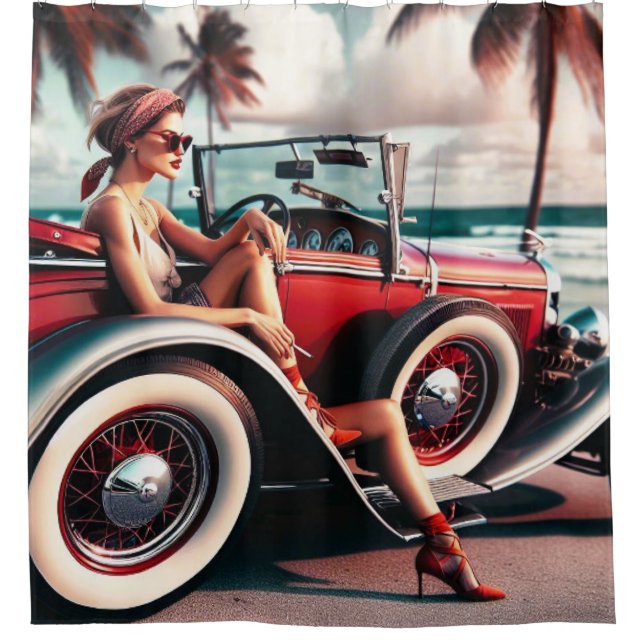 Duschvorhang Classic Auto (Vorderseite)