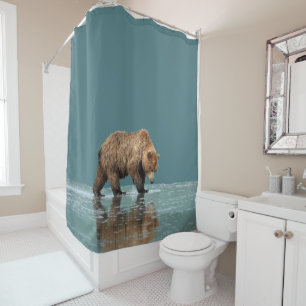 Duschvorhang des Grizzlybären