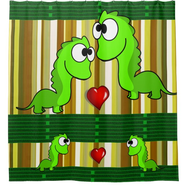 Duschvorhang Dinosaur (Vorderseite)