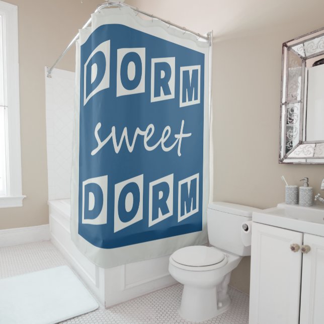 Duschvorhang "Dorm Sweet Dorm" (Beispiel)