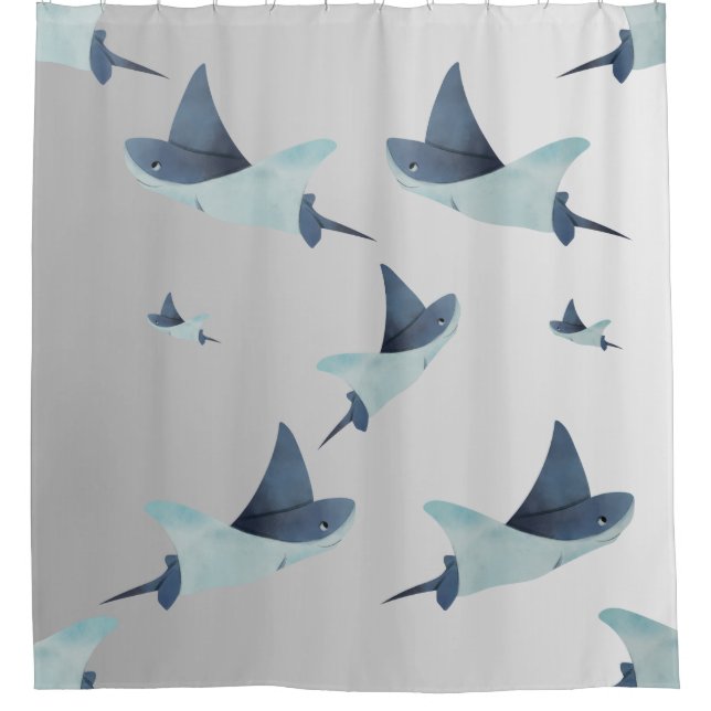Duschvorhang "Elegante Stingray Dusche Vorhang (Vorderseite)