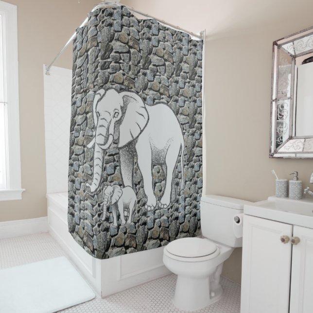 Duschvorhang Elephant (Beispiel)